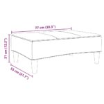 vidaXL Podnožka tmavosivá 77x55x31 cm látková – Obrázok 8