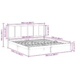 vidaXL Extra dlhá posteľ bez matraca 200x220 cm masívne drevo – Obrázok 9