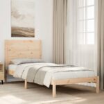 vidaXL Extra dlhá posteľ bez matraca 90x220 cm masívne drevo