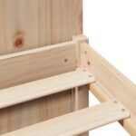 vidaXL Posteľ s knižnicou bez matraca 120x200 cm borovicový masív – Obrázok 9