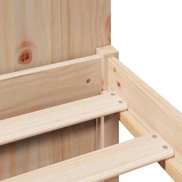 vidaXL Posteľ s knižnicou bez matraca 120x200 cm borovicový masív – Obrázok 9