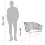 vidaXL 7-dielna záhradná súprava a vankúše polyratan a sklo – Obrázok 11