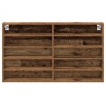 vidaXL Vitrína Staré Dřevo 100x15x58 cm Kompozitné Drevo – Obrázok 5