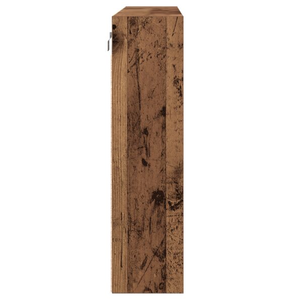 vidaXL Vitrína Staré Dřevo 100x15x58 cm Kompozitné Drevo – Obrázok 6