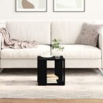 vidaXL Konferenčný stolík Čierny dub MDF 32 x 32 x 30 cm Jednoduchý