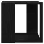 vidaXL Konferenčný stolík Čierny dub MDF 32 x 32 x 30 cm Jednoduchý – Obrázok 5