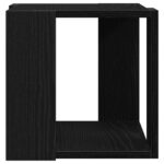 vidaXL Konferenčný stolík Čierny dub MDF 32 x 32 x 30 cm Jednoduchý – Obrázok 6