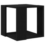 vidaXL Konferenčný stolík Čierny dub MDF 32 x 32 x 30 cm Jednoduchý – Obrázok 7
