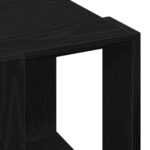 vidaXL Konferenčný stolík Čierny dub MDF 32 x 32 x 30 cm Jednoduchý – Obrázok 8