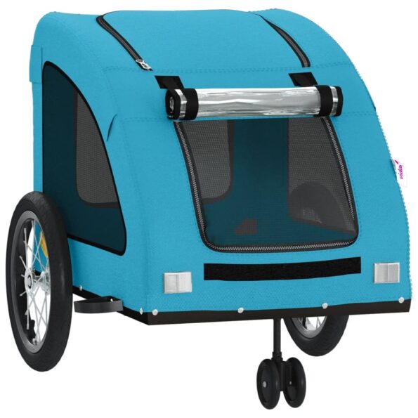 93981_5.jpg vidaXL Cyklovozík pre zvieratá, modrý, oxfordská látka, železo – Obrázok 5