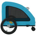 vidaXL Cyklovozík pre zvieratá, modrý, oxfordská látka, železo – Obrázok 7