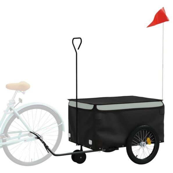 94098_3.jpg vidaXL Vozík za bicykel, čierno sivý 30 kg, železo – Obrázok 3