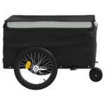 vidaXL Vozík za bicykel, čierno sivý 30 kg, železo – Obrázok 7
