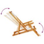 vidaXL Skladacie plážové stoličky 2 ks Svetlosivá, Pevné drevo Akácia a Textilén – Obrázok 11