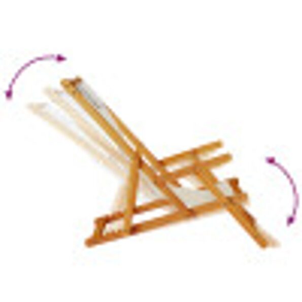 vidaXL Zložené plážové kreslo 2 kusy Taupe z akáciového dreva a Textilénu – Obrázok 11