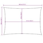 vidaXL Tieniaca plachta oxfordská látka obdĺžniková 3x4,5 m modrá – Obrázok 10