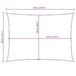 vidaXL Tieniaca plachta oxfordská látka obdĺžniková 3x5 m žltá – Obrázok 10