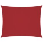 vidaXL Tieniaca plachta oxfordská látka obdĺžniková 2,5x3,5 m červená – Obrázok 2