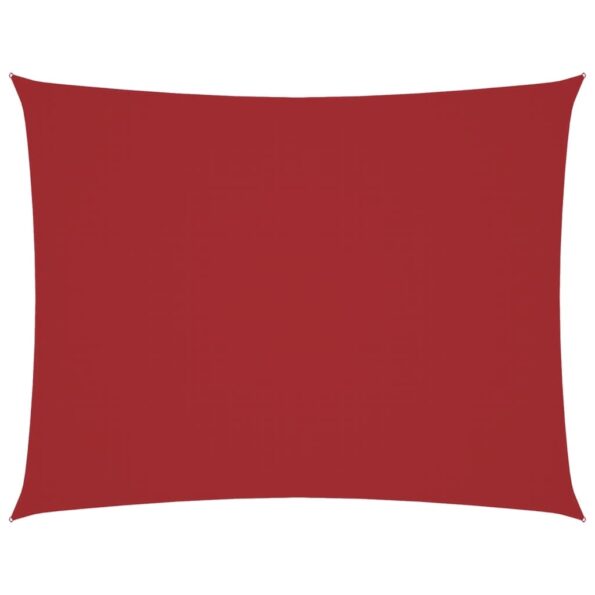 vidaXL Tieniaca plachta oxfordská látka obdĺžniková 2,5x3,5 m červená – Obrázok 2