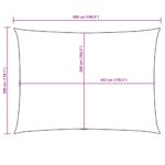 vidaXL Tieniaca plachta oxfordská látka obdĺžniková 3x5 m červená – Obrázok 10