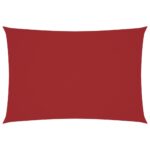vidaXL Tieniaca plachta oxfordská látka obdĺžniková 3x5 m červená – Obrázok 2