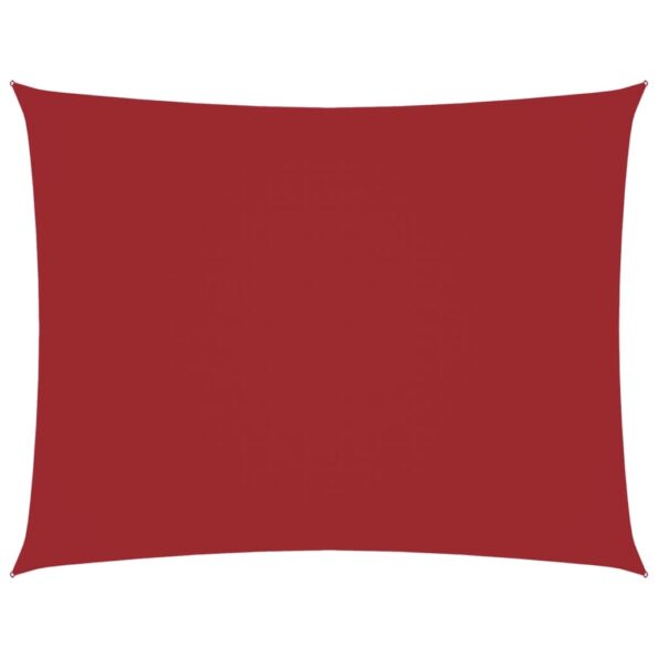 vidaXL Tieniaca plachta oxfordská látka obdĺžniková 3,5x4,5 m červená – Obrázok 2