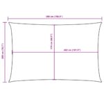 vidaXL Tieniaca plachta oxfordská látka obdĺžniková 2x5 m oranžová – Obrázok 10