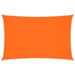 vidaXL Tieniaca plachta oxfordská látka obdĺžniková 2x5 m oranžová – Obrázok 2