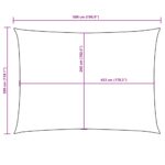 vidaXL Tieniaca plachta oxfordská látka obdĺžniková 3x5 m oranžová – Obrázok 10