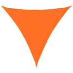 vidaXL Tieniaca plachta, oxford, trojuholníková 4,5x4,5x4,5 m oranžová – Obrázok 2