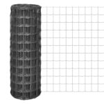 vidaXL Euro plot, oceľ 10x1,2 m, sivý