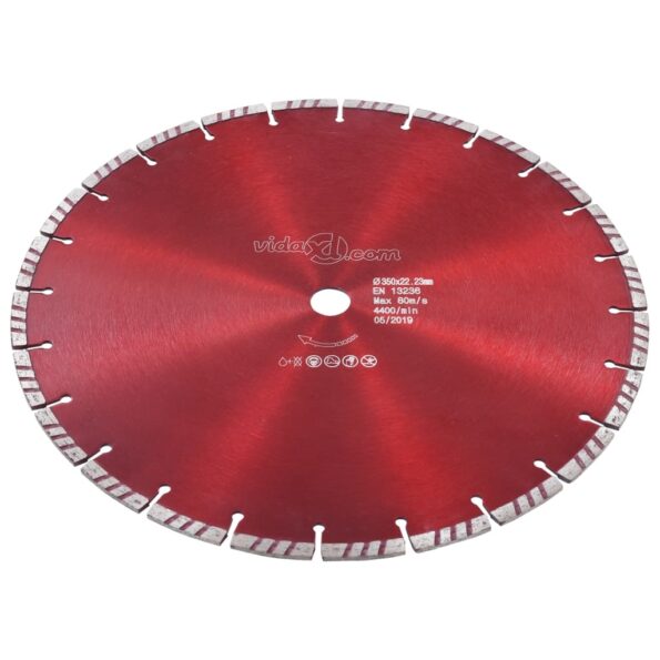 143227_2.jpg vidaXL Diamantový rezací kotúč s turbom oceľový 350 mm – Obrázok 2