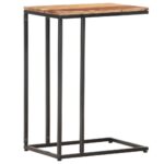 vidaXL Príručný stolík 35x45x65 cm, drevený masív – Obrázok 9