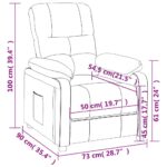 vidaXL Sklápacie kreslo čierne látkové – Obrázok 10