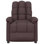 vidaXL Masážne kreslo, čierne, látka – Obrázok 3