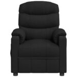 vidaXL Elektrické masážne kreslo čierne látkové – Obrázok 3