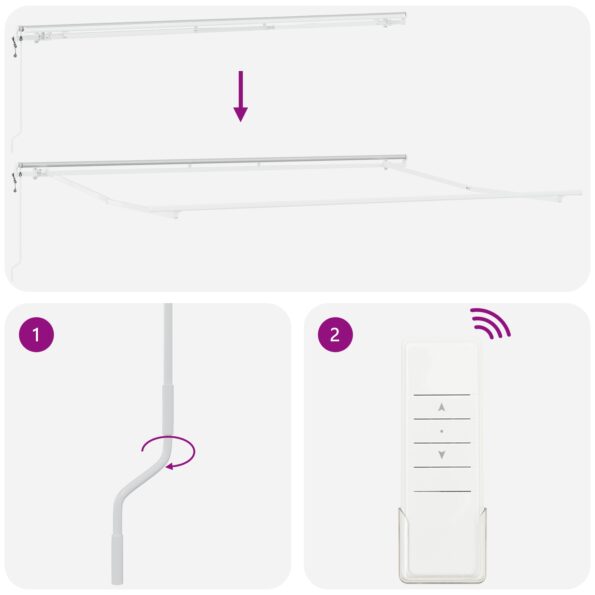 vidaXL Červená automatická vysúvacia markíza 450x350 cm – Obrázok 9