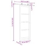 vidaXL Posuvné dvere so súpravou hardvéru "ORKDAL" 78x232 cm – Obrázok 11