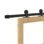 Posuvné dvere vidaXL s hardvérovým setom 'ORKDAL'83x211 cm, Interiérové dvere vidaXL s brutom 'ORKDAL'83x211x4 cm zo soľného dreva – Obrázok 10
