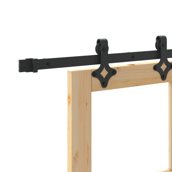 Posuvné dvere vidaXL s montážnym setom 83x232 cm Masívne drevo borovica, Interiérové dvere vidaXL so sklom 'ORKDAL'83x232x4 cm Masívne drevo borovica – Obrázok 10