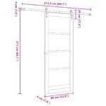 vidaXL Sliding Door s hardvérom 'ORKDAL'86x211 cm – Obrázok 11