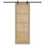 vidaXL Posuvné dvere s hardvérom "ORKDAL" Masívne borovicové – Obrázok 4