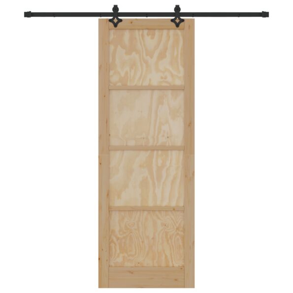 vidaXL Posuvné dvere s hardvérom "ORKDAL" Masívne borovicové – Obrázok 4