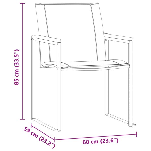 vidaXL 3-dielny záhradný jedálenský set z masívneho akáciového dreva – Obrázok 12