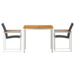 vidaXL 3-dielny záhradný jedálenský set z masívneho akáciového dreva – Obrázok 7