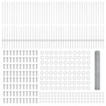 vidaXL Stĺpy na oplotenie 22 ks U-Channel 120 cm z pozinkovanej ocele – Obrázok 5