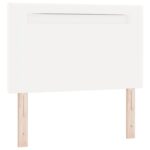 vidaXL Boxspring posteľ s matracom bielej farby 90x200 cm z umelej kože – Obrázok 7