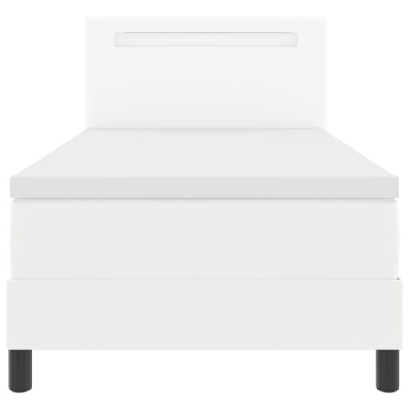 3339033_8.jpg vidaXL Boxspring posteľ s matracom bielej farby 90x200 cm z umelej kože – Obrázok 8