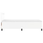 vidaXL Boxspring posteľ s matracom bielej farby 90x200 cm z umelej kože – Obrázok 9