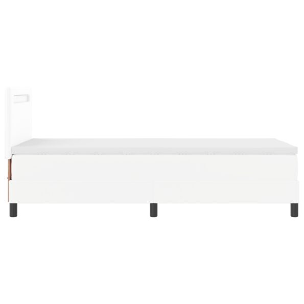 3339033_9.jpg vidaXL Boxspring posteľ s matracom bielej farby 90x200 cm z umelej kože – Obrázok 9
